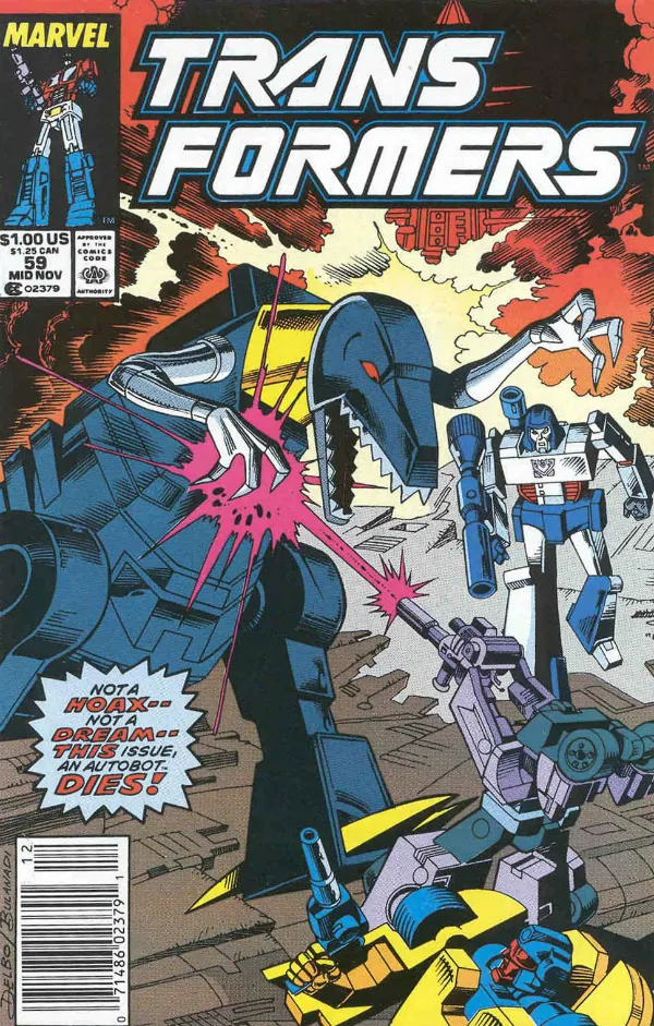 Cover of The Transformers #59
