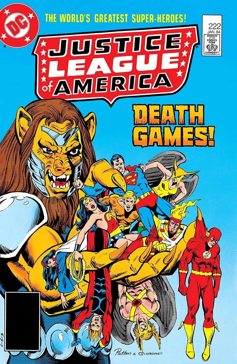 Cover of Justice League of America #222