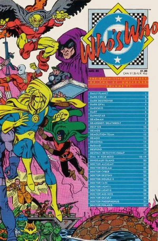 Cover of Who's Who: The Definitive Directory of the DC Universe #6