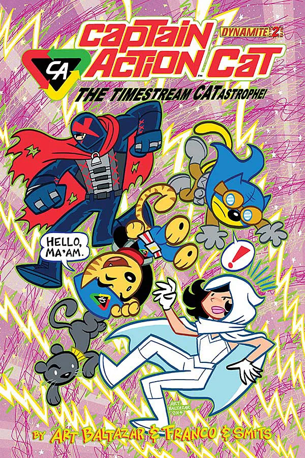 Cover of Captain Action Cat: The Timestream Catastrophe! #2
