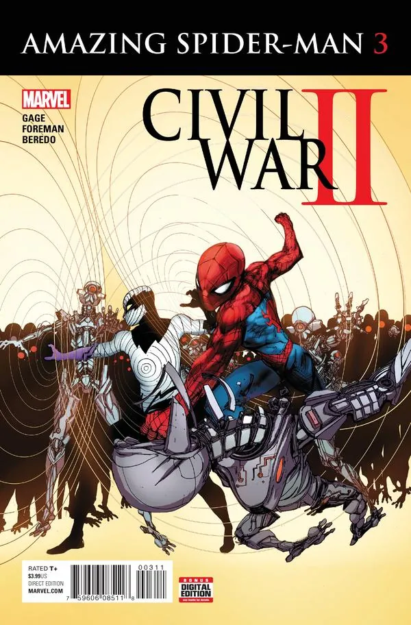 Cover of Civil War II: Amazing Spider-Man #3