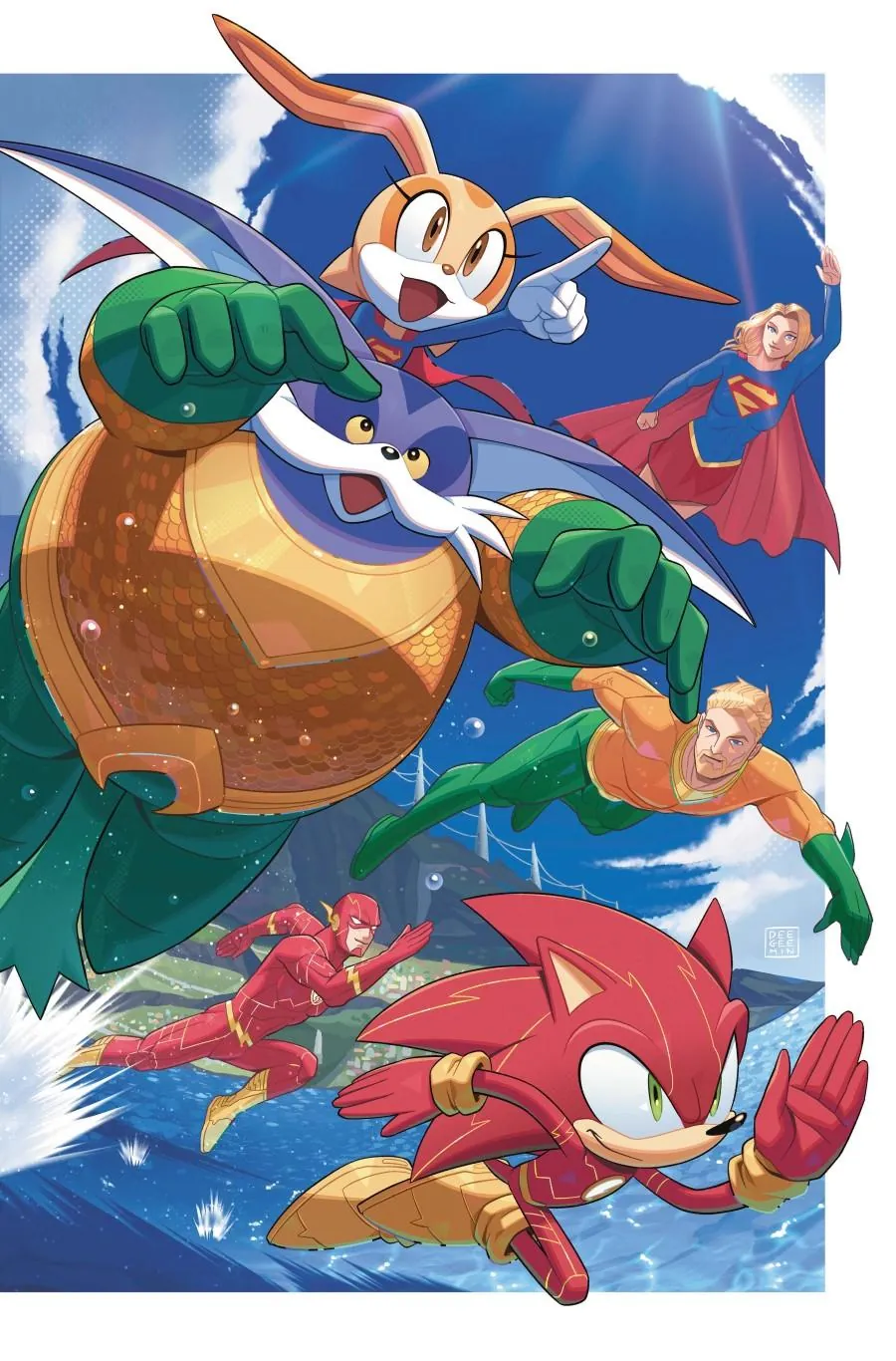 Cover of DC x Sonic the Hedgehog: Metal Legion #5