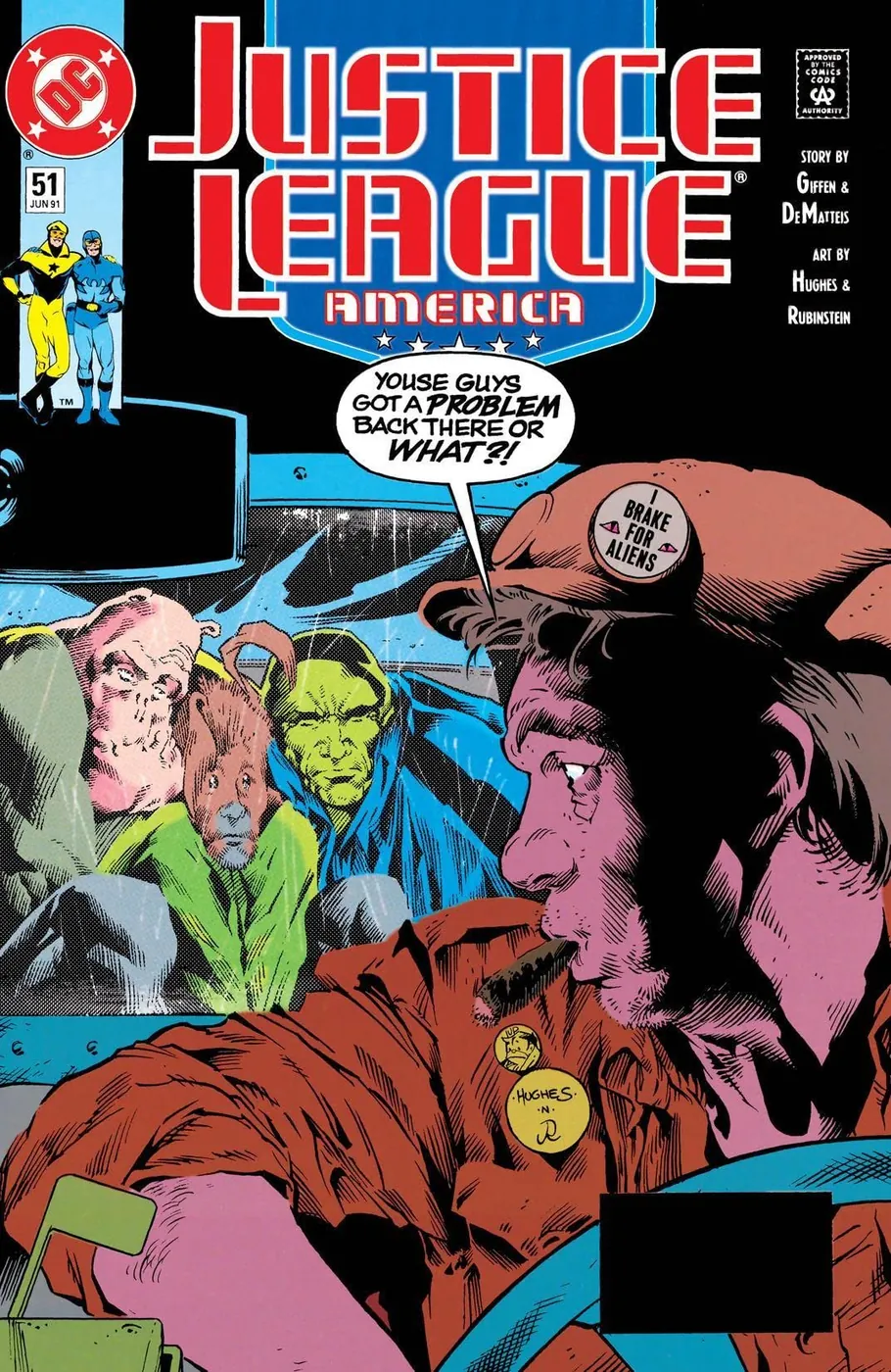 Cover of Justice League America #51