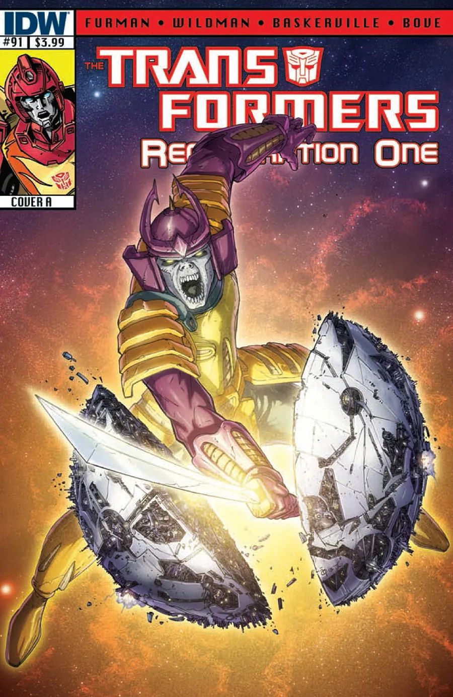 Cover of Transformers: Regeneration One #91