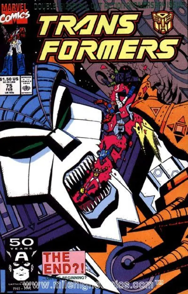 Cover of The Transformers #75