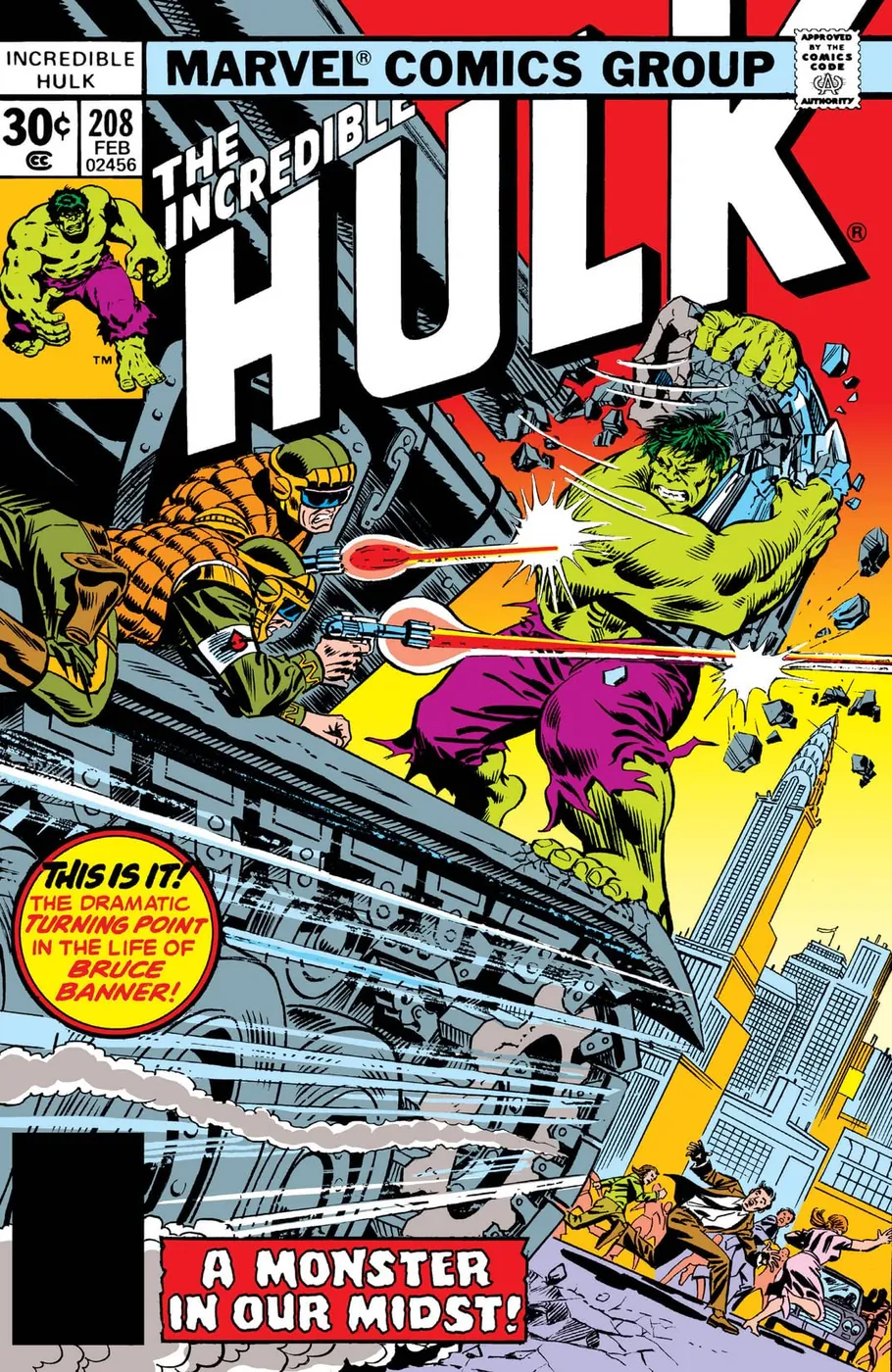 Cover of The Incredible Hulk #208