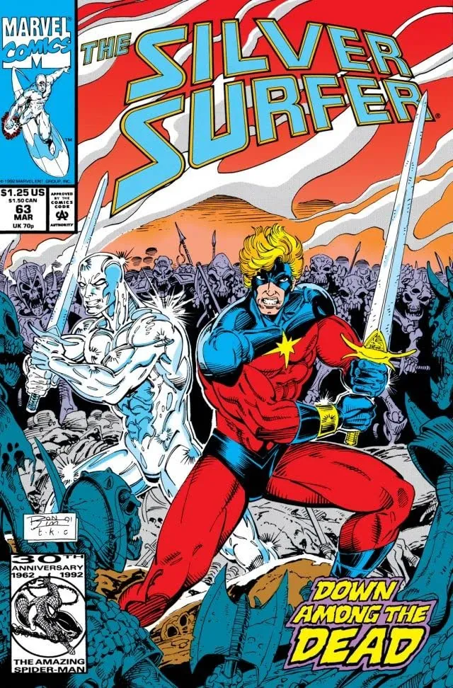 Cover of Silver Surfer #63