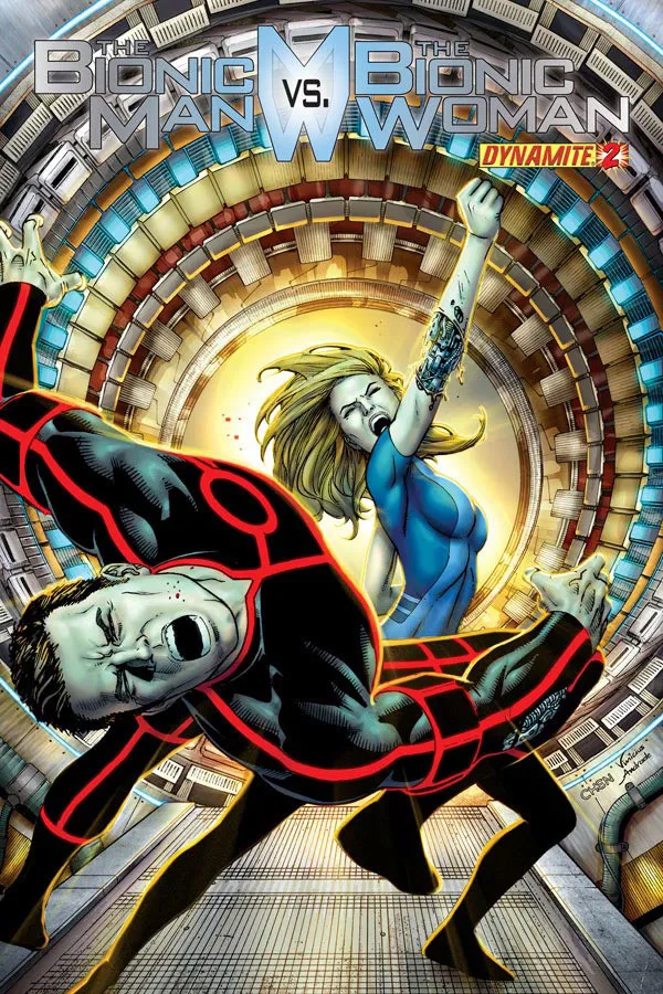 Cover of The Bionic Man vs. The Bionic Woman #2