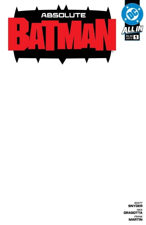Cover of Absolute Batman #1