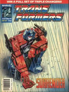 Cover of The Transformers #311