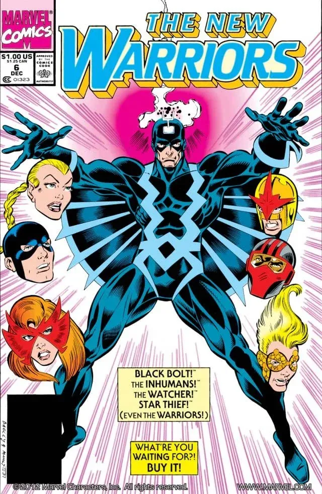 Cover of The New Warriors #6