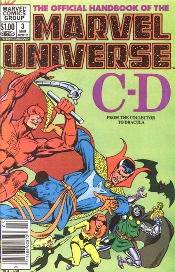 Cover of The Official Handbook of the Marvel Universe #3