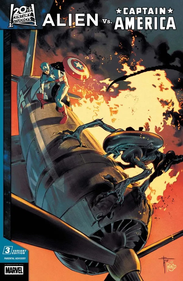 Cover of Alien vs. Captain America #3
