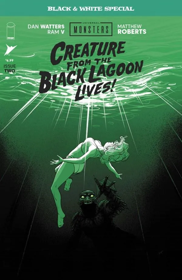 Cover of Universal Monsters: Creature from the Black Lagoon Lives! Black & White Special #2