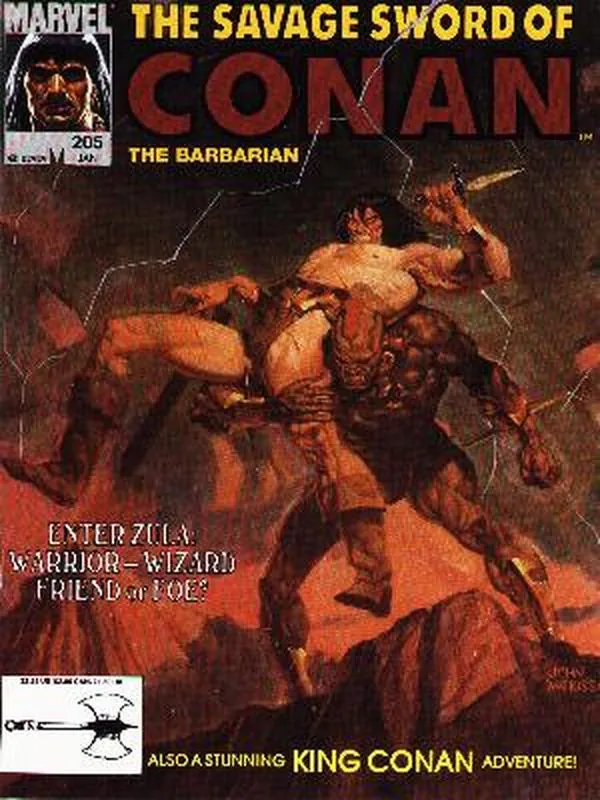 Cover of The Savage Sword of Conan #205