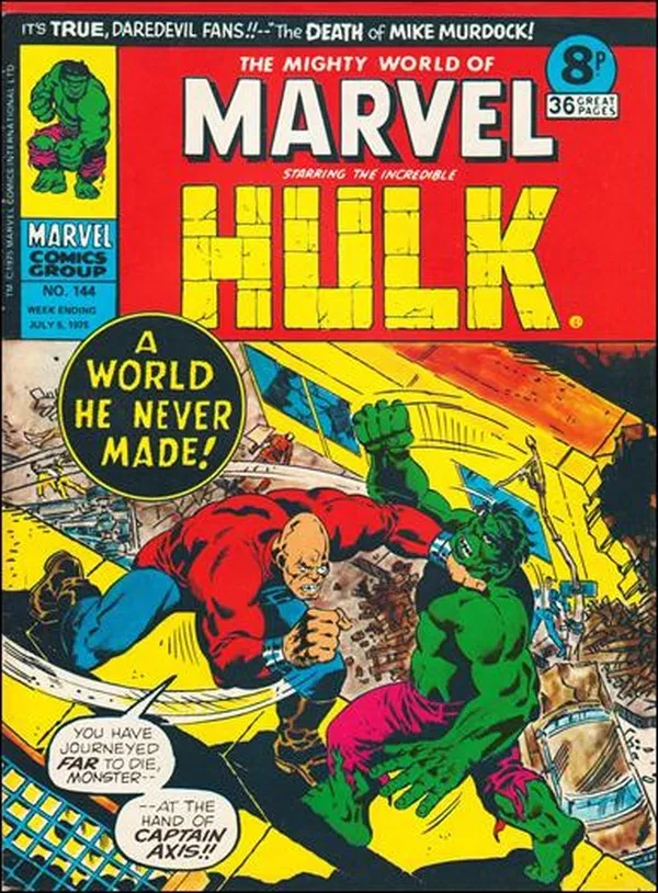 Cover of The Mighty World of Marvel #144