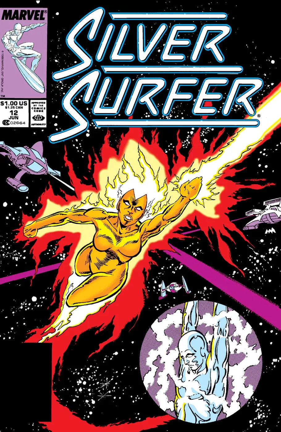Cover of Silver Surfer #12