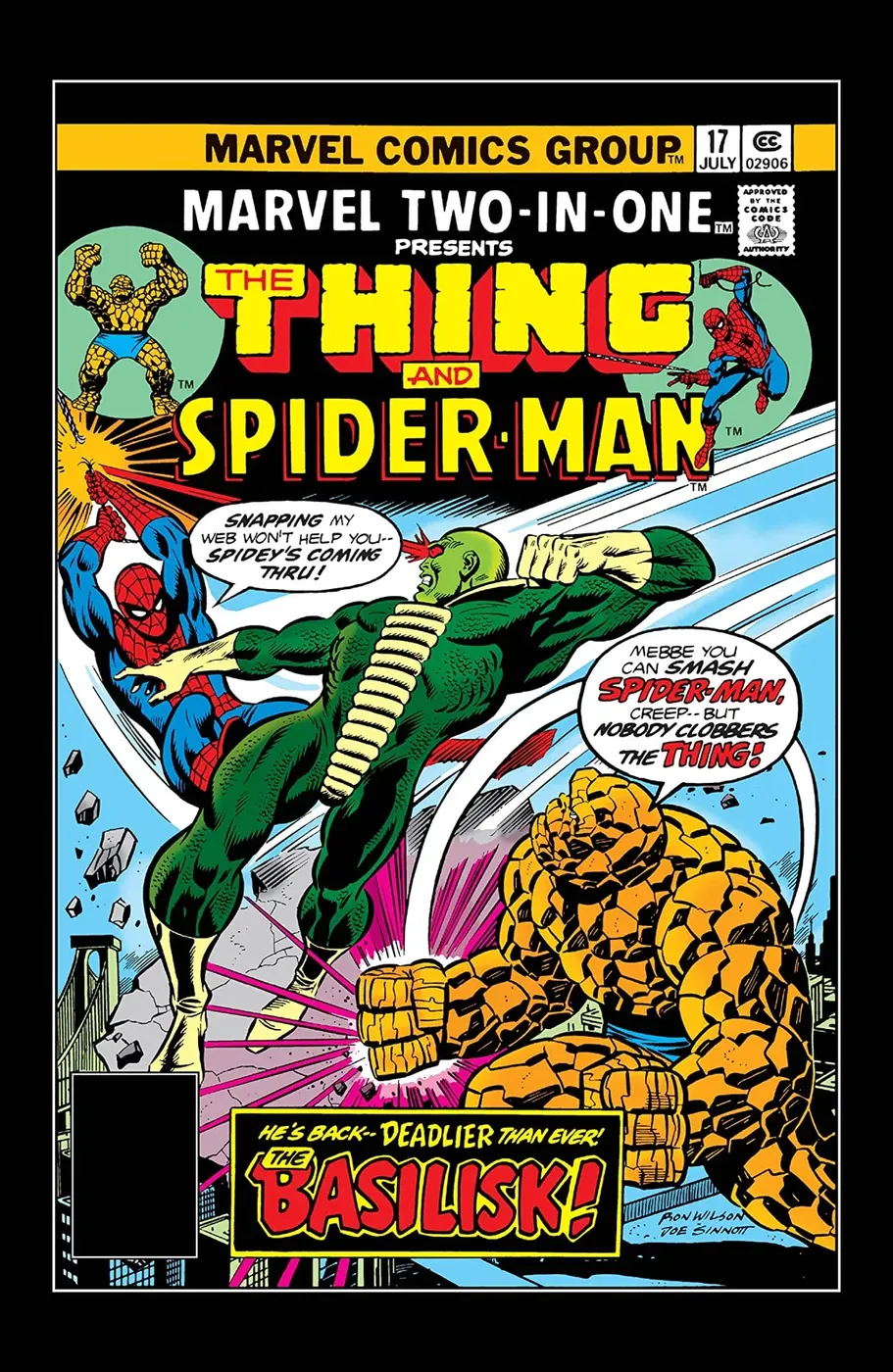 Cover of Marvel Two-in-One #17
