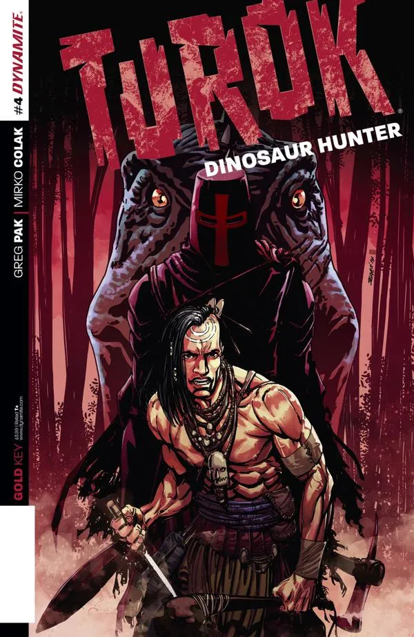Cover of Turok: Dinosaur Hunter #4