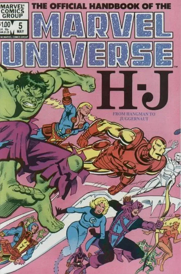 Cover of The Official Handbook of the Marvel Universe #5