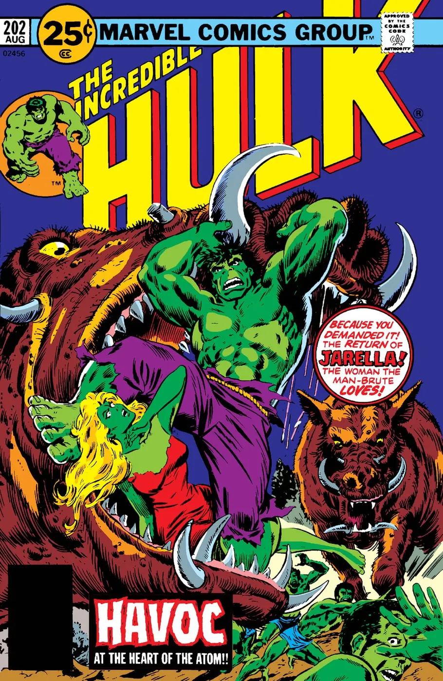 Cover of The Incredible Hulk #202