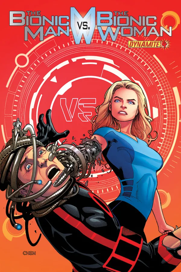 Cover of The Bionic Man vs. The Bionic Woman #4