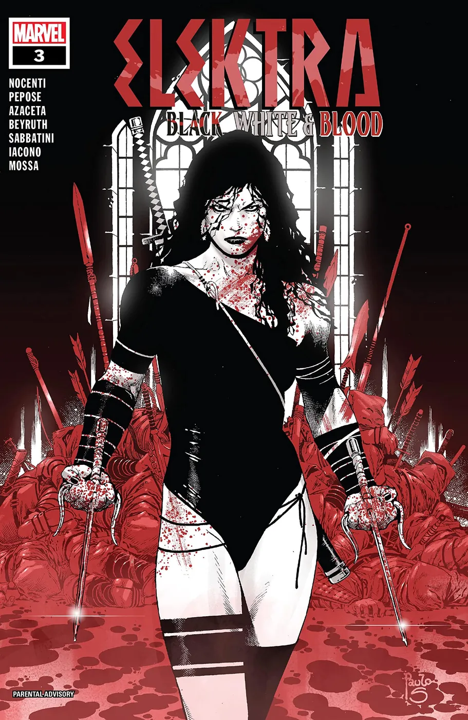 Cover of Elektra: Black, White, and Blood #3
