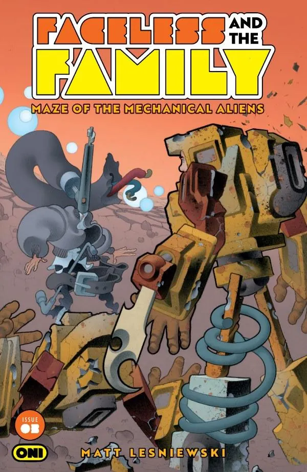 Cover of Faceless and the Family: Maze of the Mechanical Aliens #3
