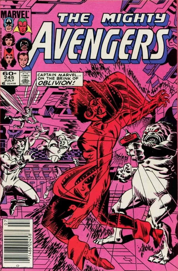 Cover of The Avengers #245