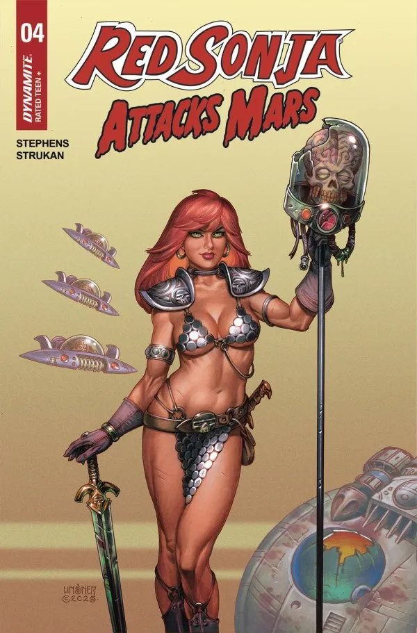Cover of Red Sonja Attacks Mars #4