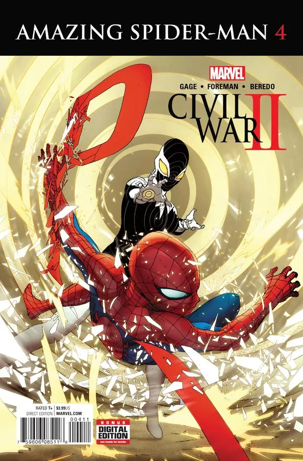 Cover of Civil War II: Amazing Spider-Man #4