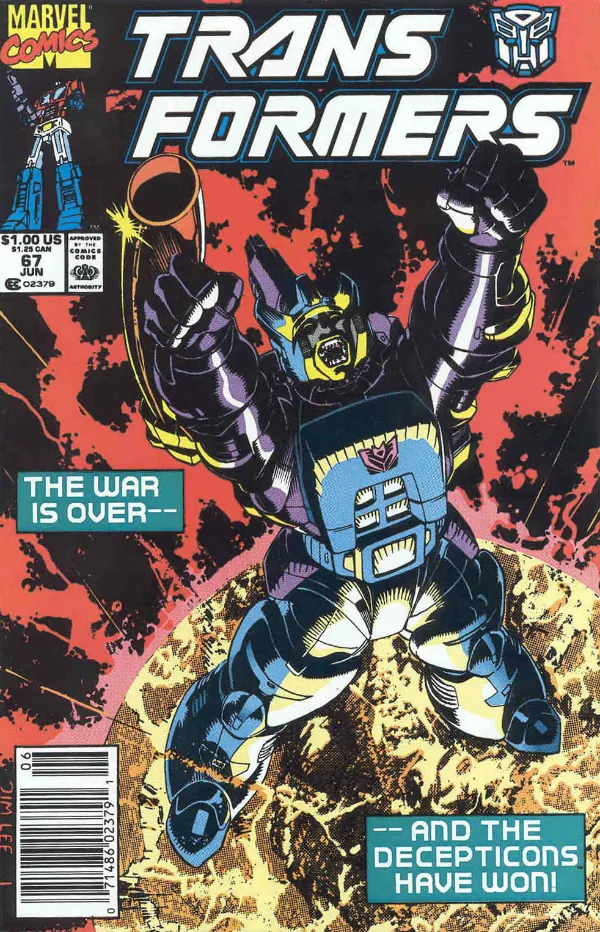 Cover of The Transformers #67