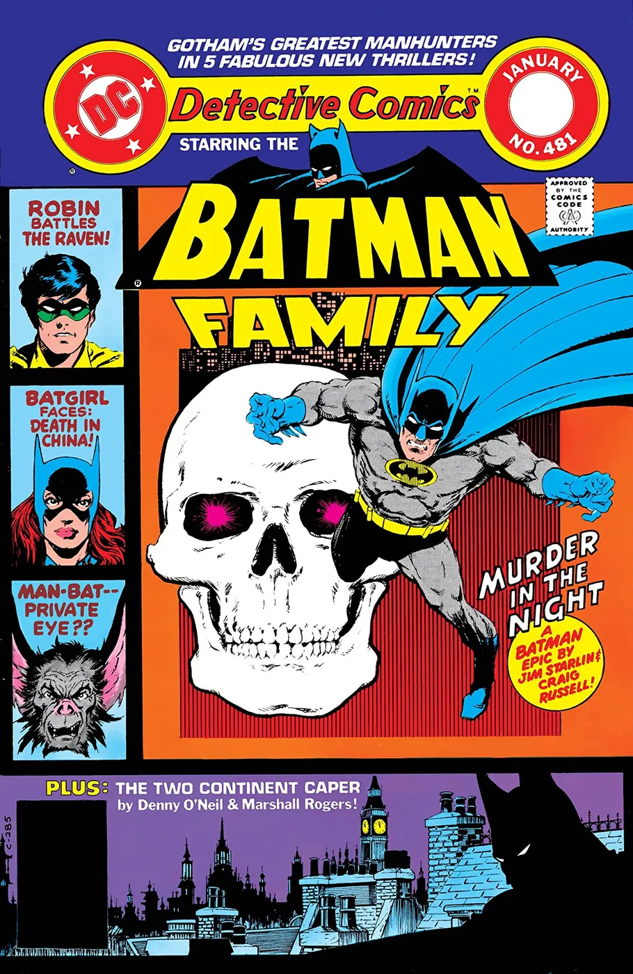 Cover of Detective Comics #481
