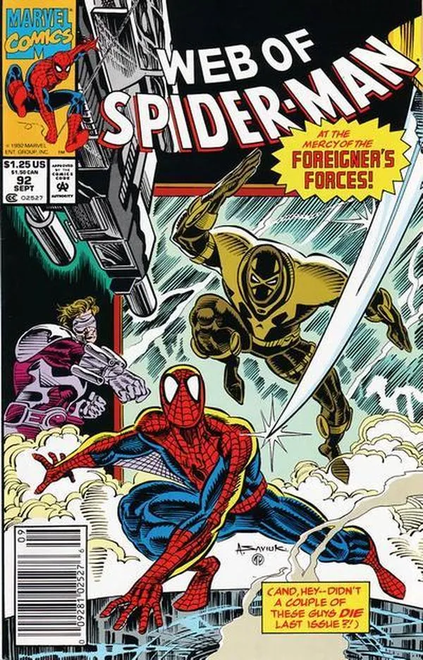 Cover of Web of Spider-Man #92