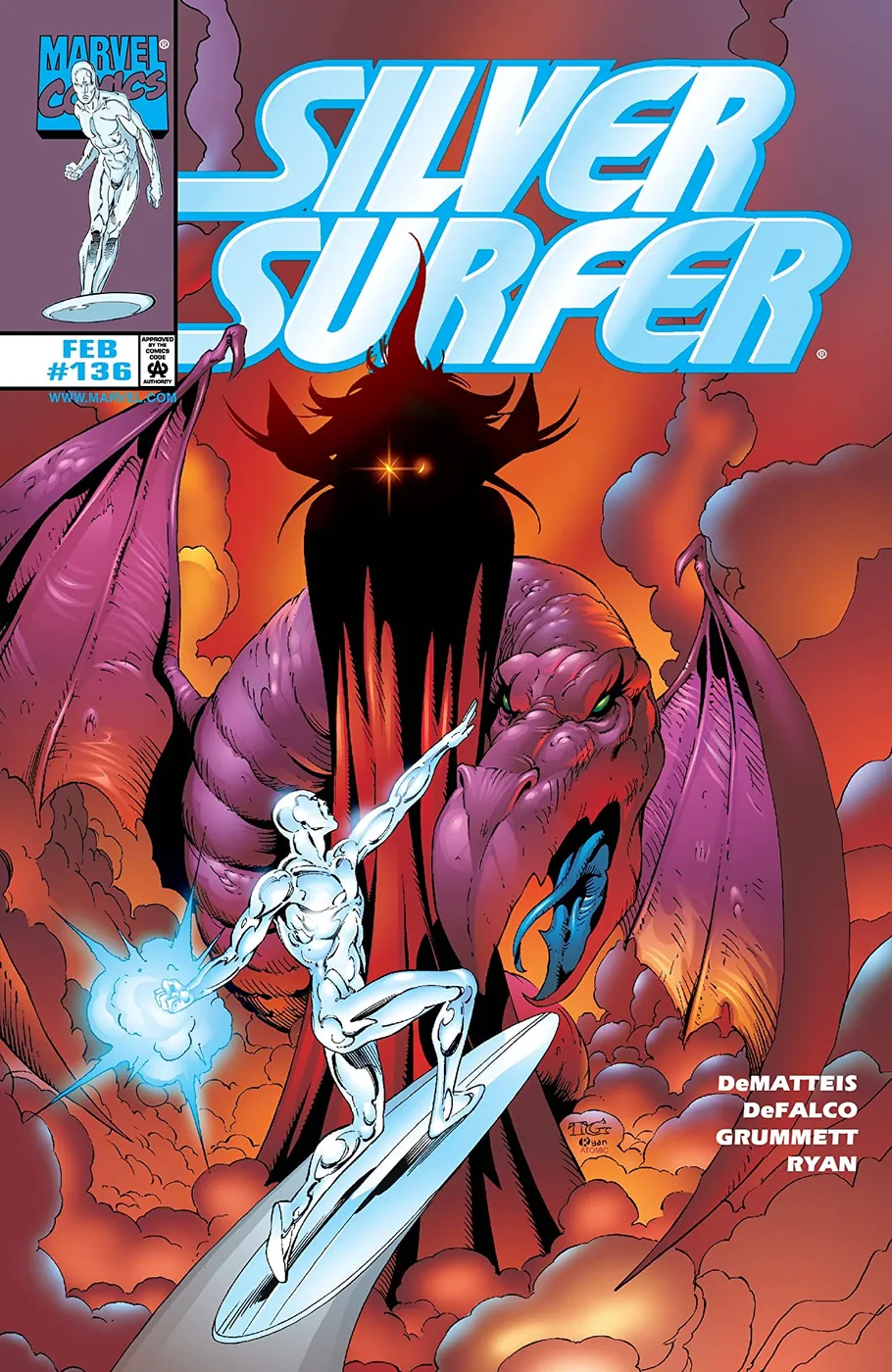 Cover of Silver Surfer #136