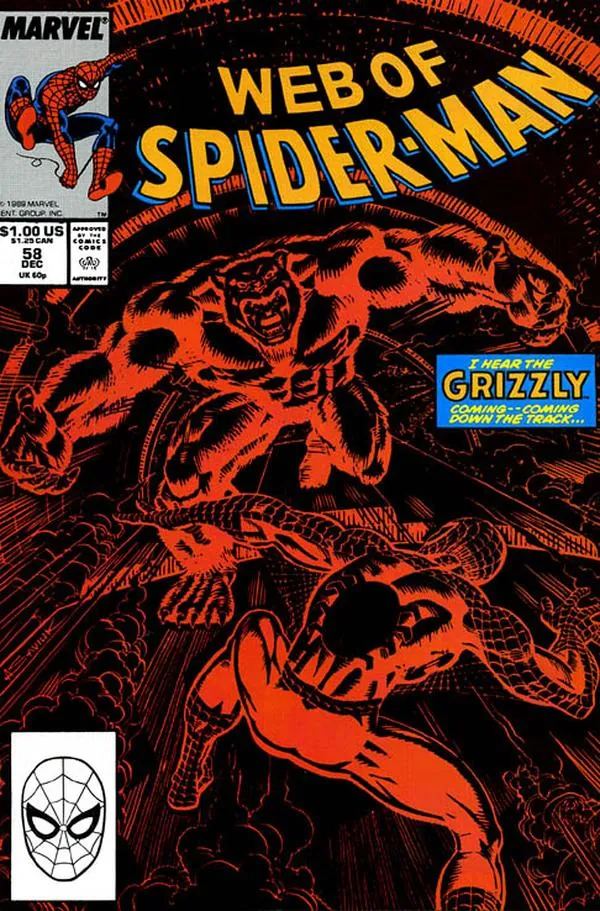 Cover of Web of Spider-Man #58