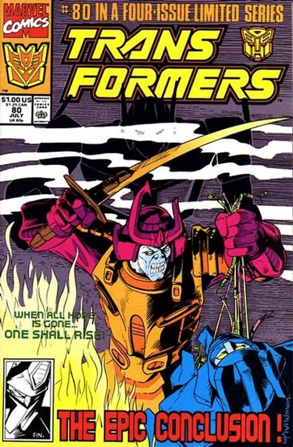 Cover of The Transformers #80