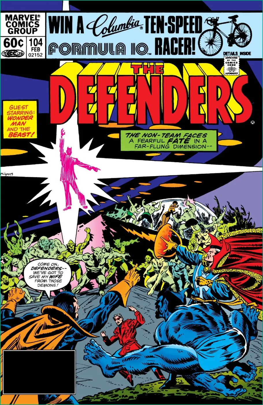 Cover of The Defenders #104