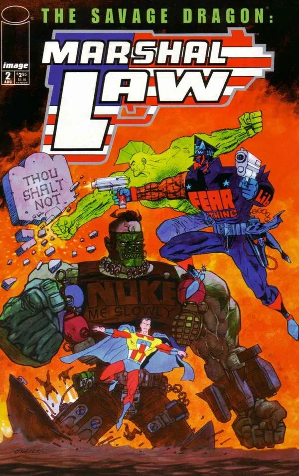 Cover of The Savage Dragon / Marshal Law #2