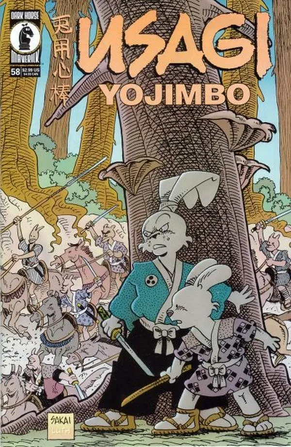Cover of Usagi Yojimbo #58