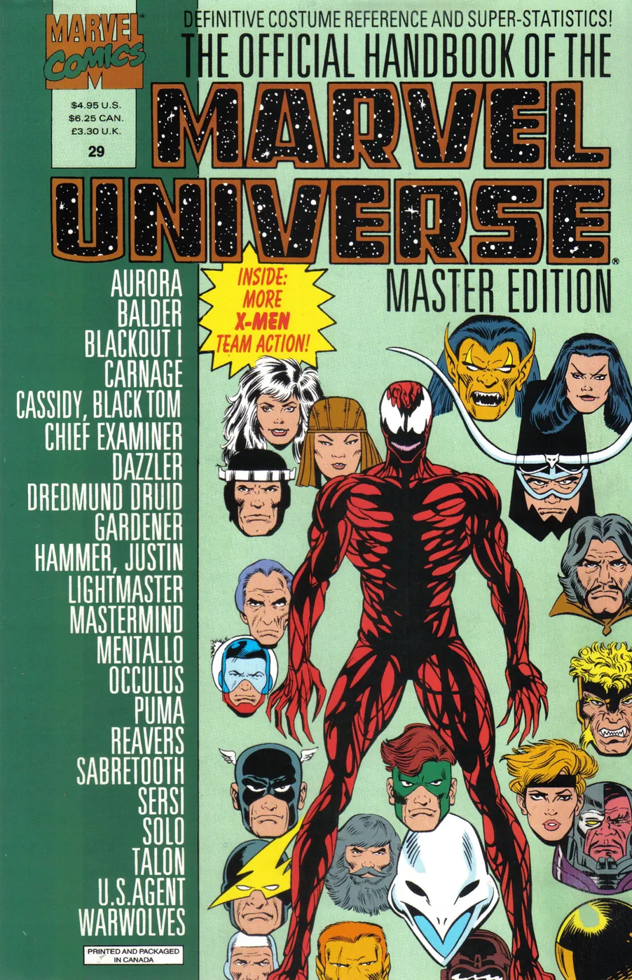 Cover of The Official Handbook of the Marvel Universe: Master Edition #29