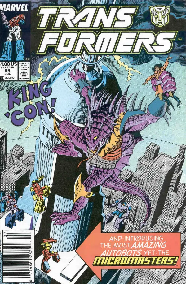 Cover of The Transformers #54