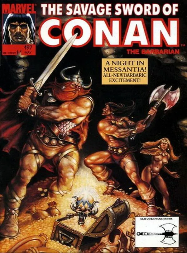 Cover of The Savage Sword of Conan #197