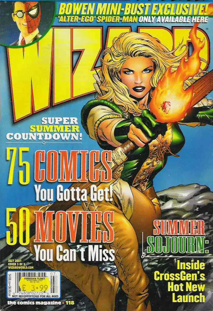 Cover of Wizard: The Comics Magazine #118