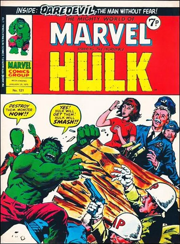 Cover of The Mighty World of Marvel #121