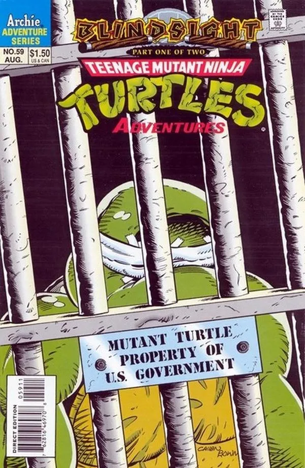 Cover of Teenage Mutant Ninja Turtles Adventures #59