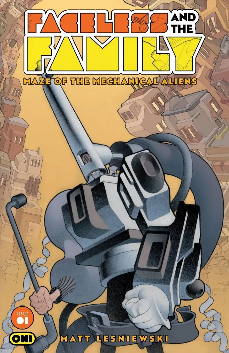 Cover of Faceless and the Family: Maze of the Mechanical Aliens #1