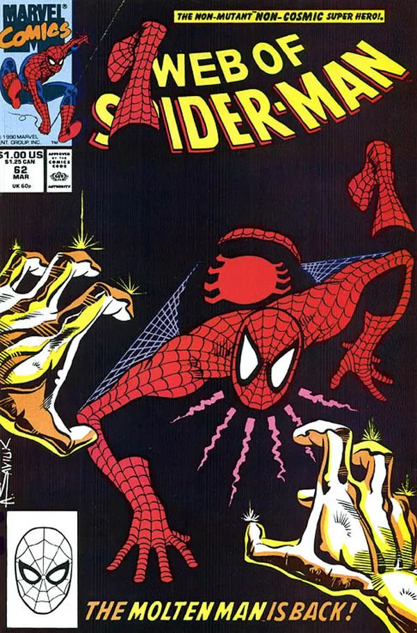 Cover of Web of Spider-Man #62