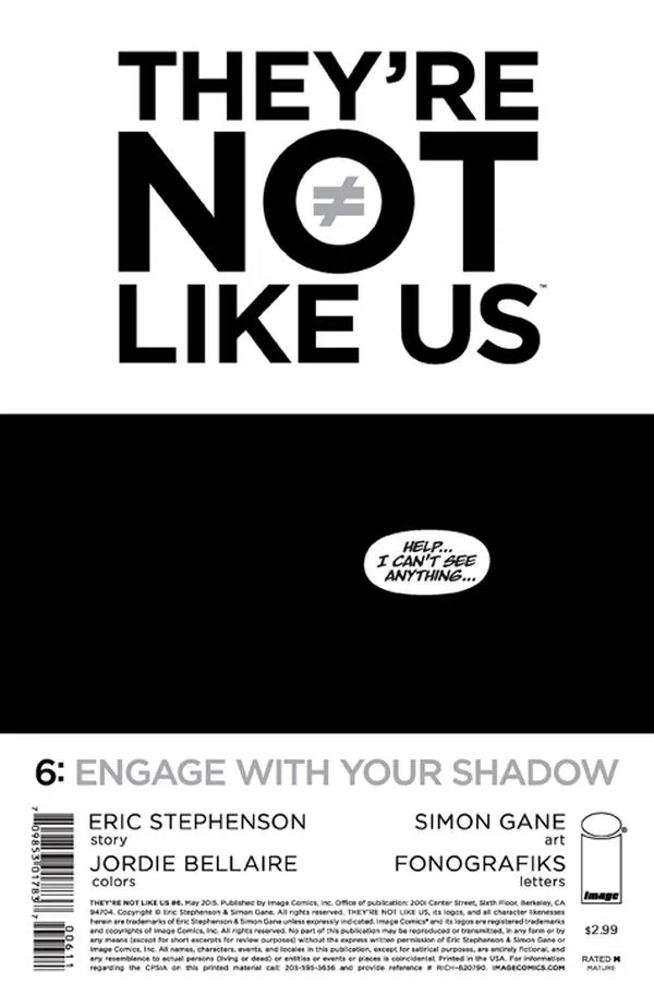 Cover of They're Not Like Us #6