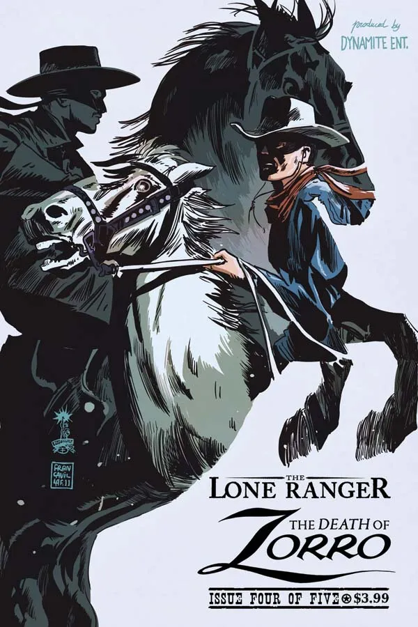 Cover of The Lone Ranger & Zorro: The Death of Zorro #4